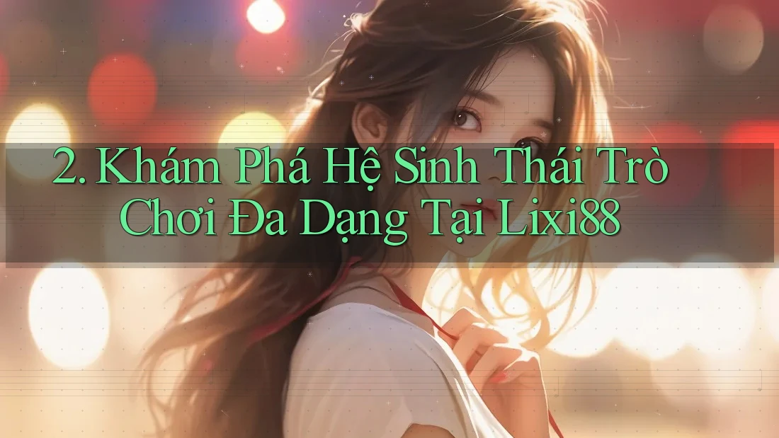 2. Khám Phá Hệ Sinh Thái Trò Chơi Đa Dạng Tại Lixi88
