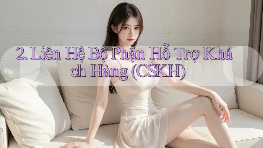 2. Liên Hệ Bộ Phận Hỗ Trợ Khách Hàng (CSKH) 2. Liên Hệ Bộ Phận Hỗ Trợ Khách Hàng (CSKH)