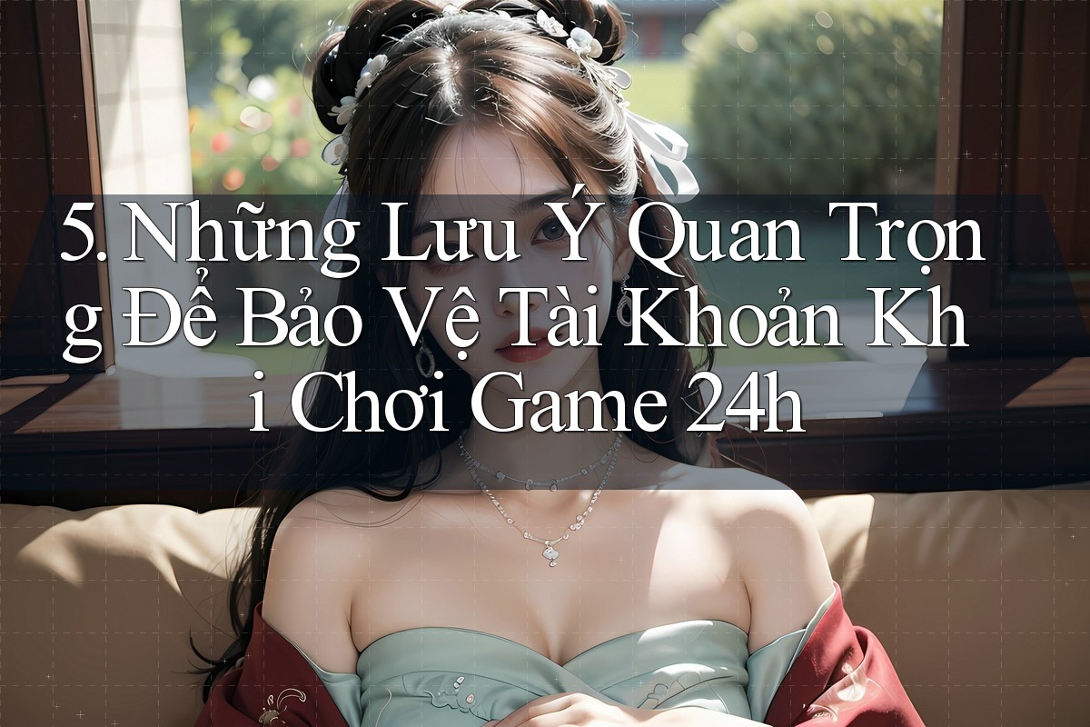 5. Những Lưu Ý Quan Trọng Để Bảo Vệ Tài Khoản Khi Chơi Game 24h