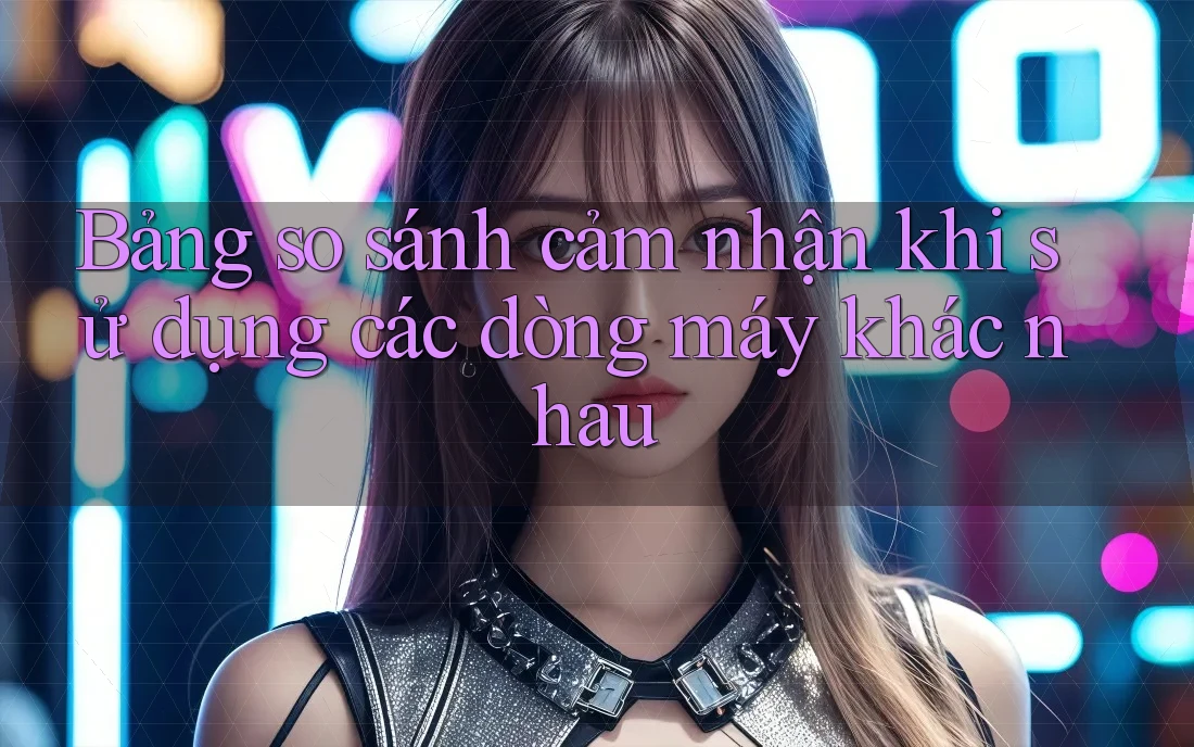 Bảng so sánh cảm nhận khi sử dụng các dòng máy khác nhau Bảng so sánh cảm nhận khi sử dụng các dòng máy khác nhau