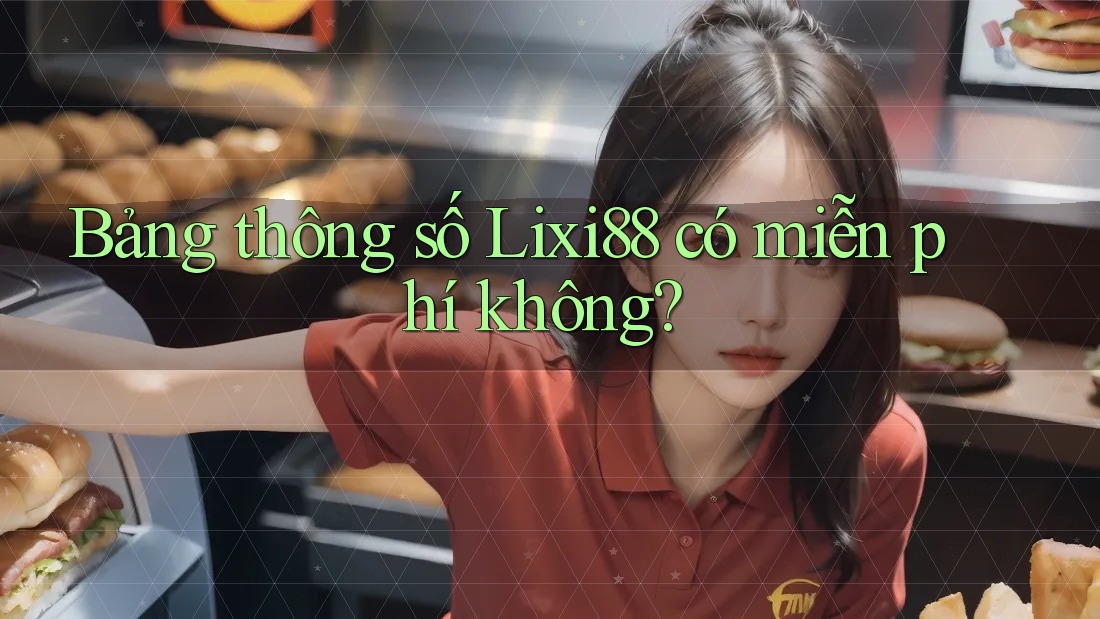 Bảng thông số Lixi88 có miễn phí không? Bảng thông số Lixi88 có miễn phí không?