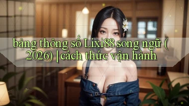 bảng thông số Lixi88 song ngữ (2026) cách thức vận hành