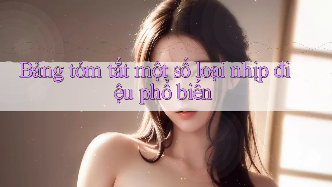 Bảng tóm tắt một số loại nhịp điệu phổ biến Bảng tóm tắt một số loại nhịp điệu phổ biến