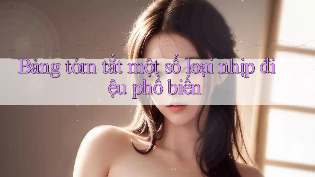 Bảng tóm tắt một số loại nhịp điệu phổ biến Bảng tóm tắt một số loại nhịp điệu phổ biến