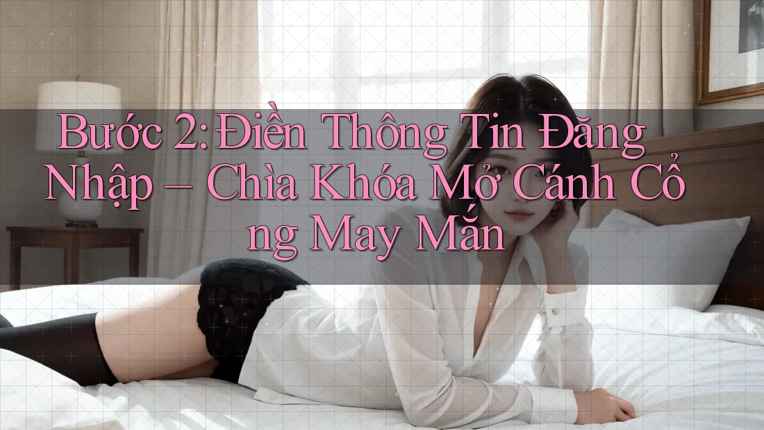Bước 2: Điền Thông Tin Đăng Nhập – Chìa Khóa Mở Cánh Cổng May Mắn Bước 2: Điền Thông Tin Đăng Nhập – Chìa Khóa Mở Cánh Cổng May Mắn
