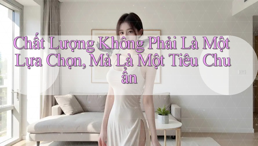 Chất Lượng Không Phải Là Một Lựa Chọn, Mà Là Một Tiêu Chuẩn Chất Lượng Không Phải Là Một Lựa Chọn, Mà Là Một Tiêu Chuẩn