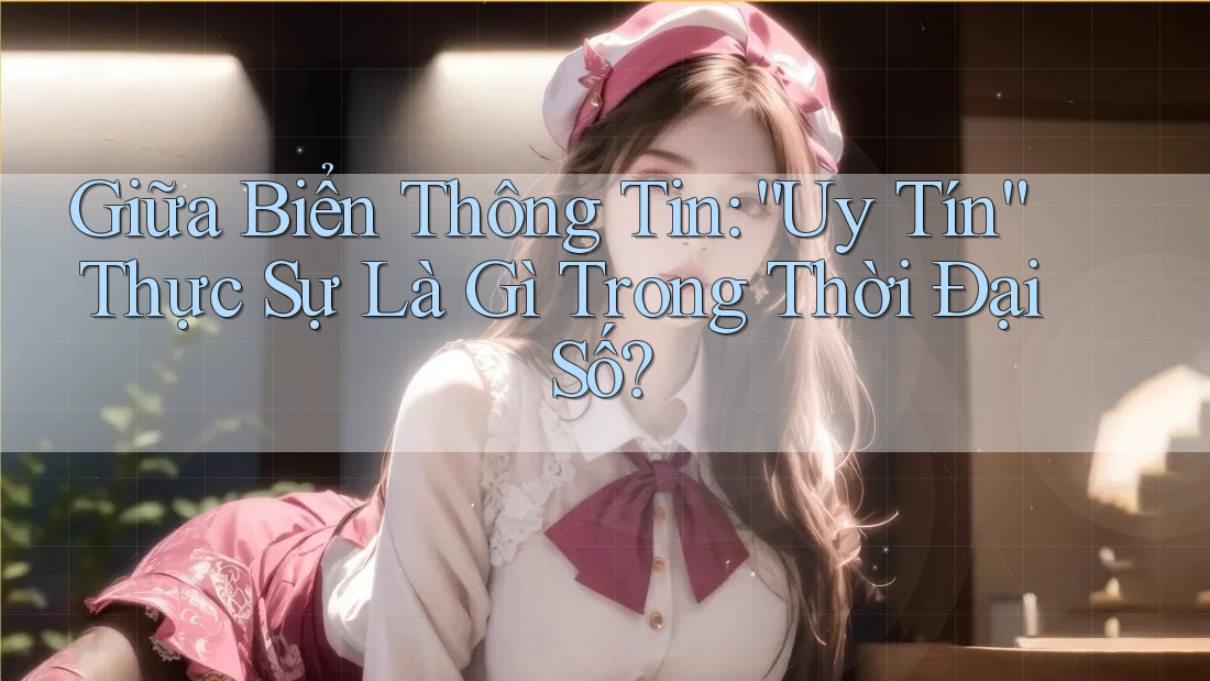 Giữa Biển Thông Tin: “Uy Tín” Thực Sự Là Gì Trong Thời Đại Số? Giữa Biển Thông Tin: “Uy Tín” Thực Sự Là Gì Trong Thời Đại Số?
