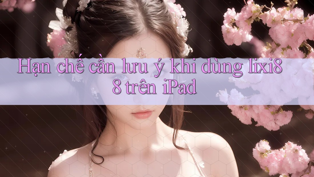 Hạn chế cần lưu ý khi dùng lixi88 trên iPad Hạn chế cần lưu ý khi dùng lixi88 trên iPad