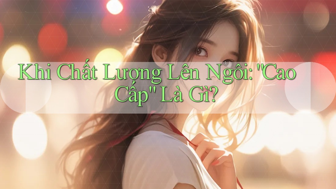 Khi Chất Lượng Lên Ngôi: “Cao Cấp” Là Gì? Khi Chất Lượng Lên Ngôi: “Cao Cấp” Là Gì?