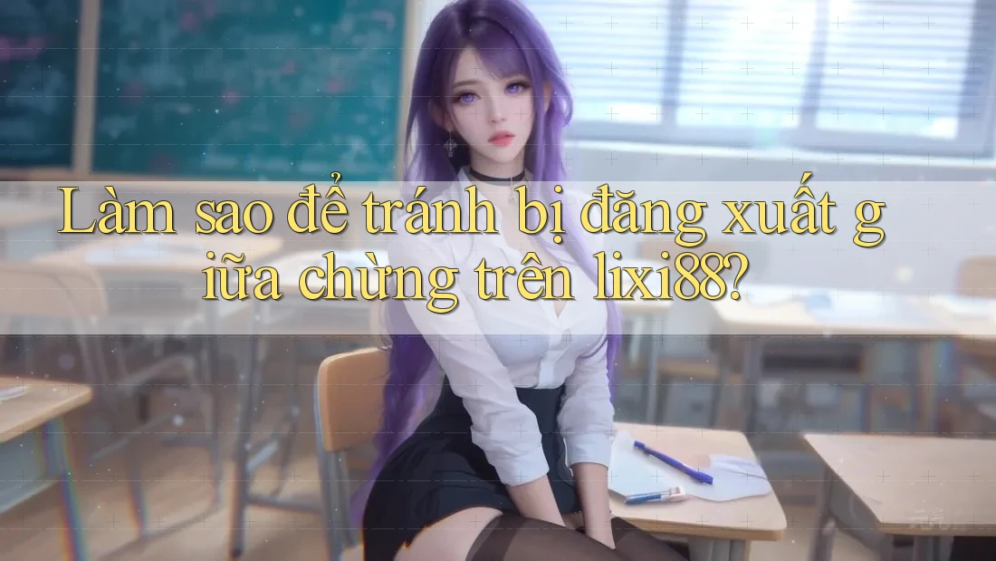 Làm sao để tránh bị đăng xuất giữa chừng trên lixi88? Làm sao để tránh bị đăng xuất giữa chừng trên lixi88?