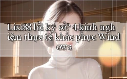 Lixi88 lỗi ký số 4 kinh nghiệm thực tế khắc phục Windows
