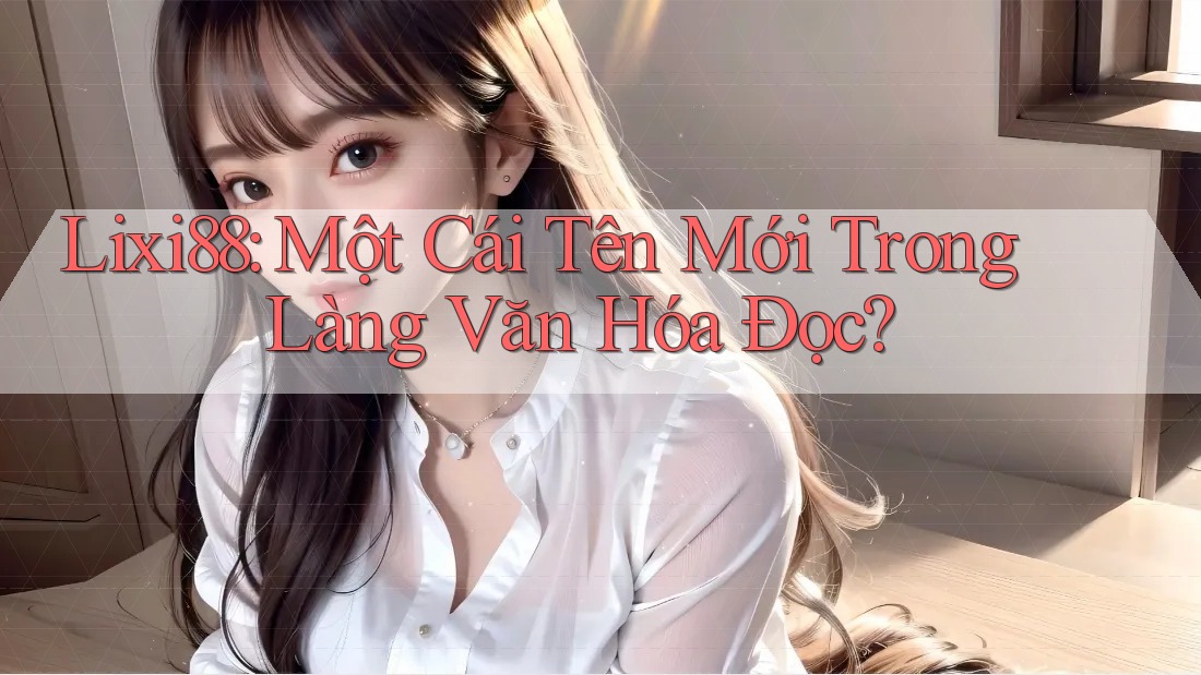 Lixi88: Một Cái Tên Mới Trong Làng Văn Hóa Đọc?