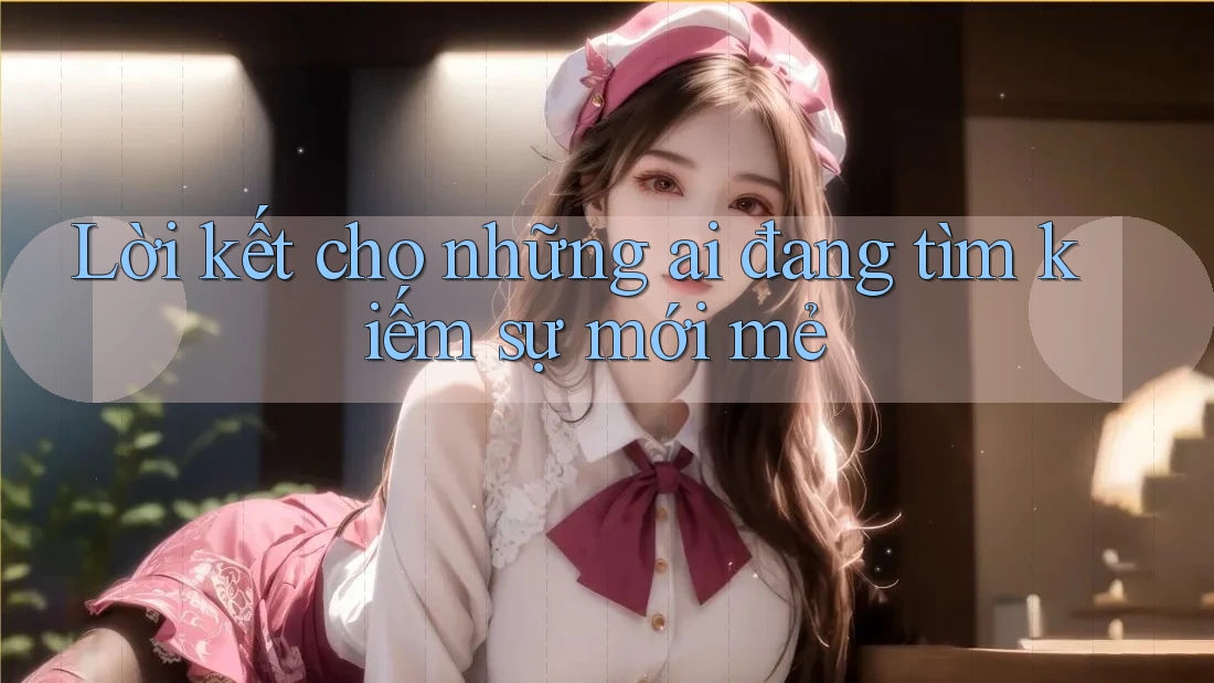 Lời kết cho những ai đang tìm kiếm sự mới mẻ Lời kết cho những ai đang tìm kiếm sự mới mẻ