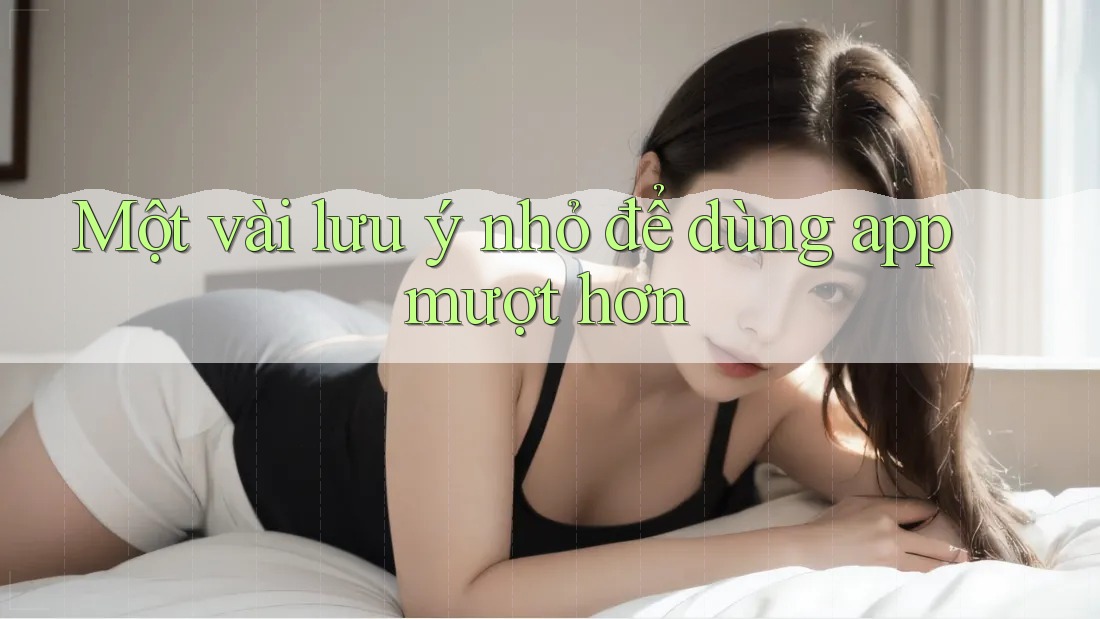 Một vài lưu ý nhỏ để dùng app mượt hơn Một vài lưu ý nhỏ để dùng app mượt hơn