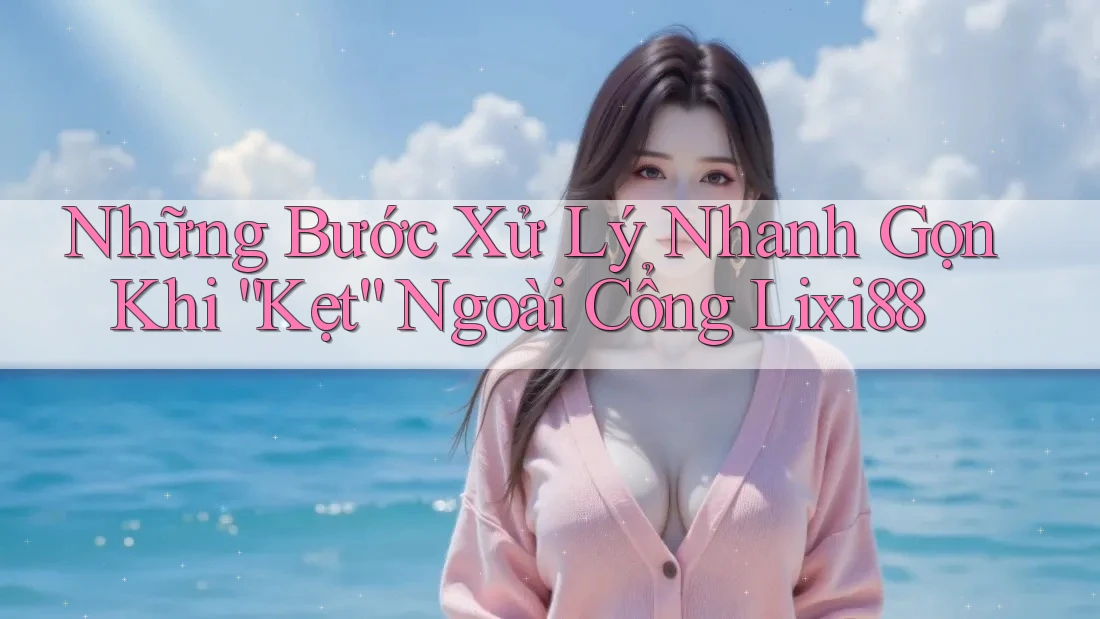 Những Bước Xử Lý Nhanh Gọn Khi “Kẹt” Ngoài Cổng Lixi88 Những Bước Xử Lý Nhanh Gọn Khi “Kẹt” Ngoài Cổng Lixi88