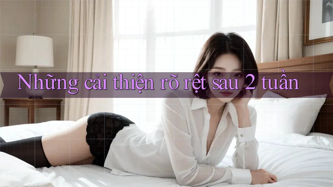 Những cải thiện rõ rệt sau 2 tuần Những cải thiện rõ rệt sau 2 tuần