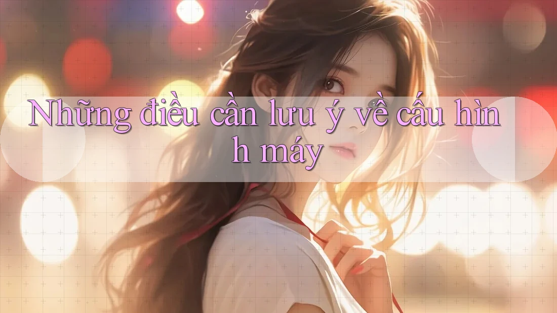 Những điều cần lưu ý về cấu hình máy Những điều cần lưu ý về cấu hình máy