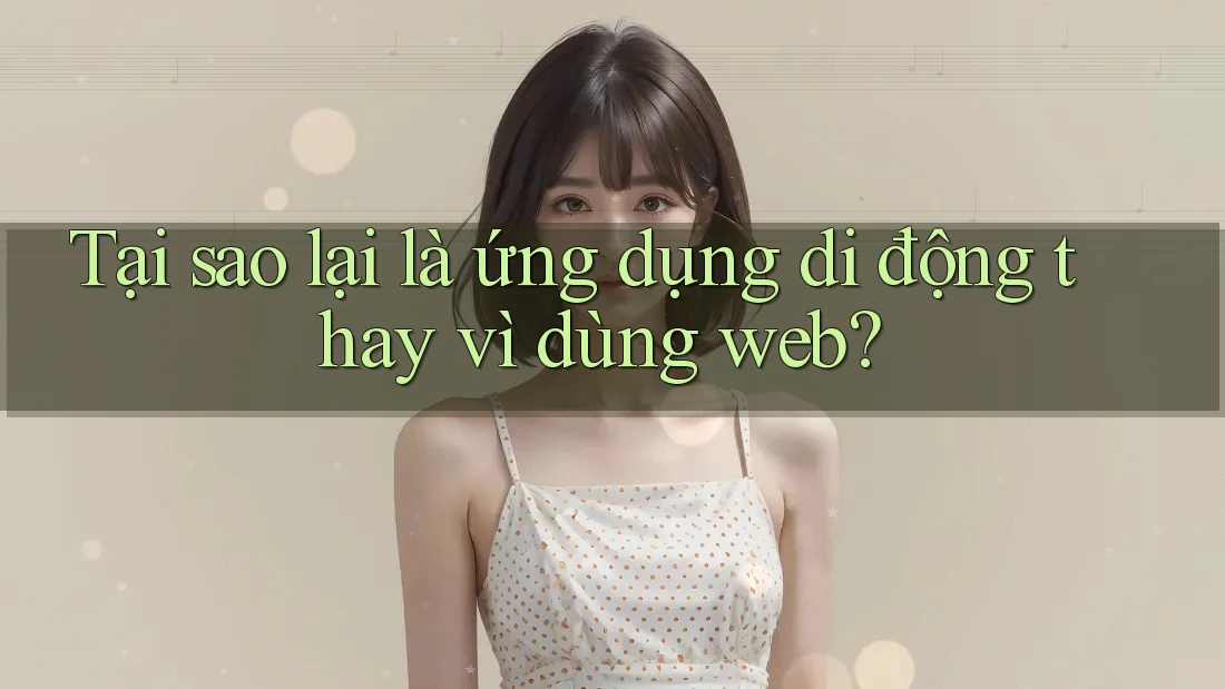 Tại sao lại là ứng dụng di động thay vì dùng web? Tại sao lại là ứng dụng di động thay vì dùng web?