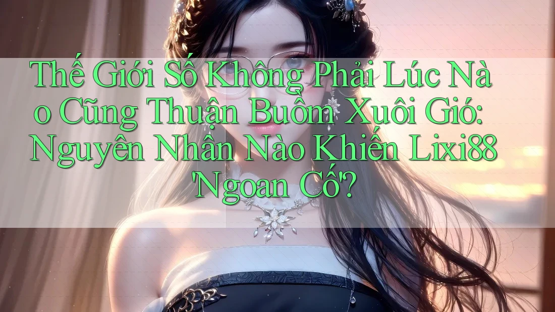 Thế Giới Số Không Phải Lúc Nào Cũng Thuận Buồm Xuôi Gió: Nguyên Nhân Nào Khiến Lixi88 'Ngoan Cố'? Thế Giới Số Không Phải Lúc Nào Cũng Thuận Buồm Xuôi Gió: Nguyên Nhân Nào Khiến Lixi88 'Ngoan Cố'?