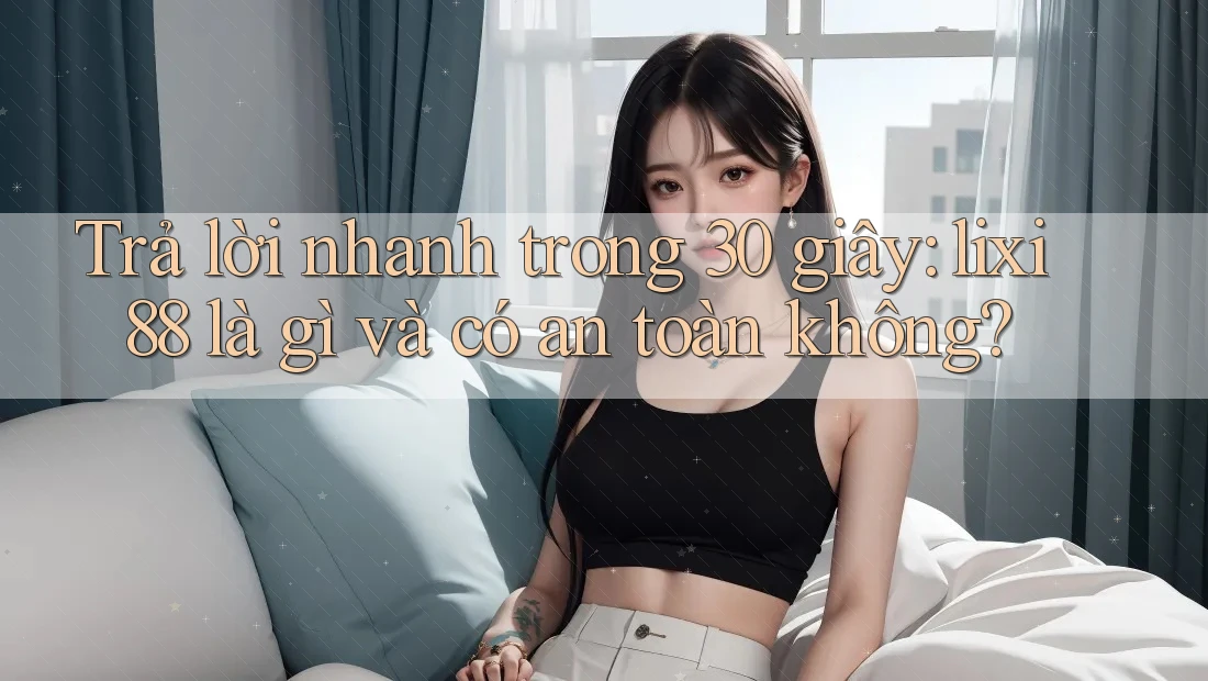 Trả lời nhanh trong 30 giây: lixi88 là gì và có an toàn không? Trả lời nhanh trong 30 giây: lixi88 là gì và có an toàn không?