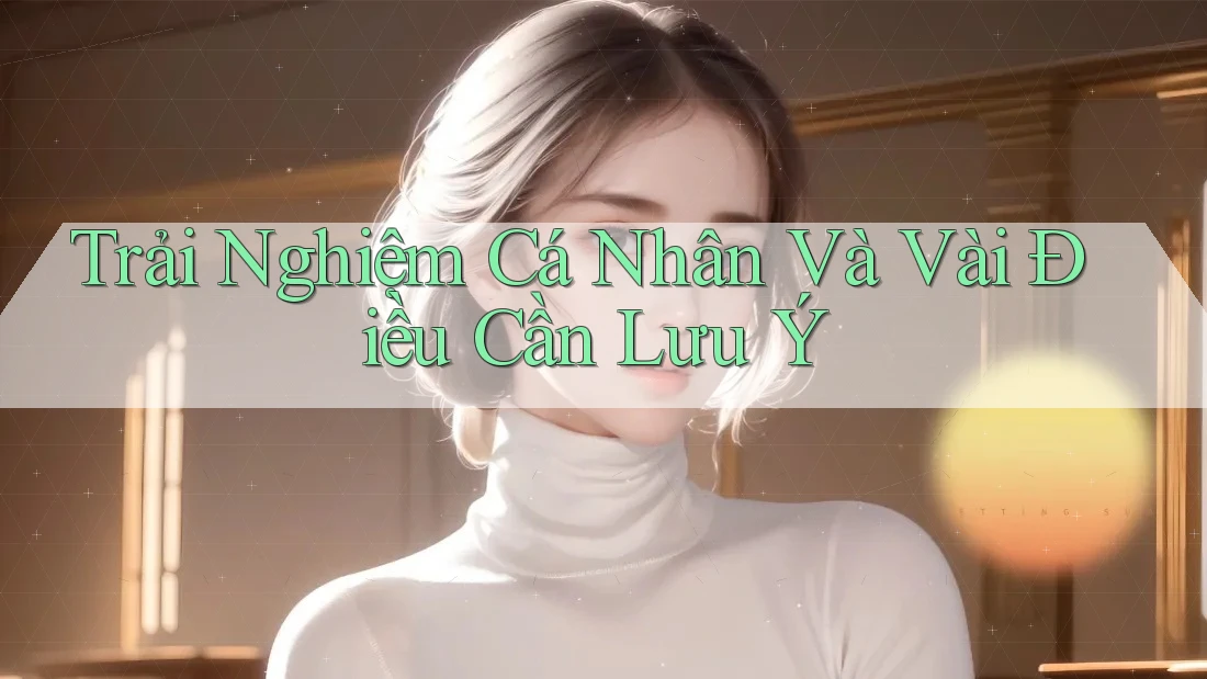 Trải Nghiệm Cá Nhân và Vài Điều Cần Lưu Ý Trải Nghiệm Cá Nhân và Vài Điều Cần Lưu Ý