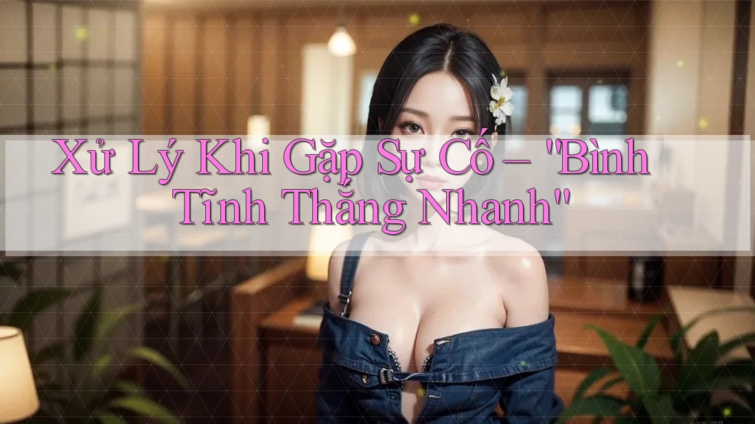 Xử Lý Khi Gặp Sự Cố – “Bình Tĩnh Thắng Nhanh” Xử Lý Khi Gặp Sự Cố – “Bình Tĩnh Thắng Nhanh”